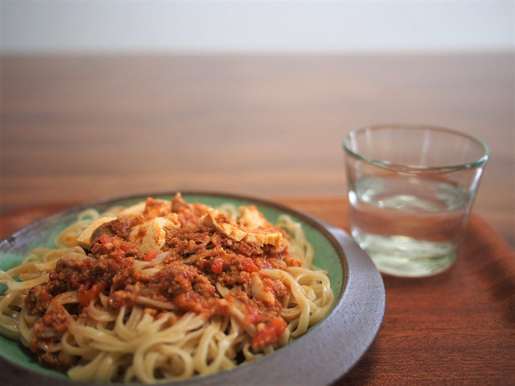 泡盛とパスタ