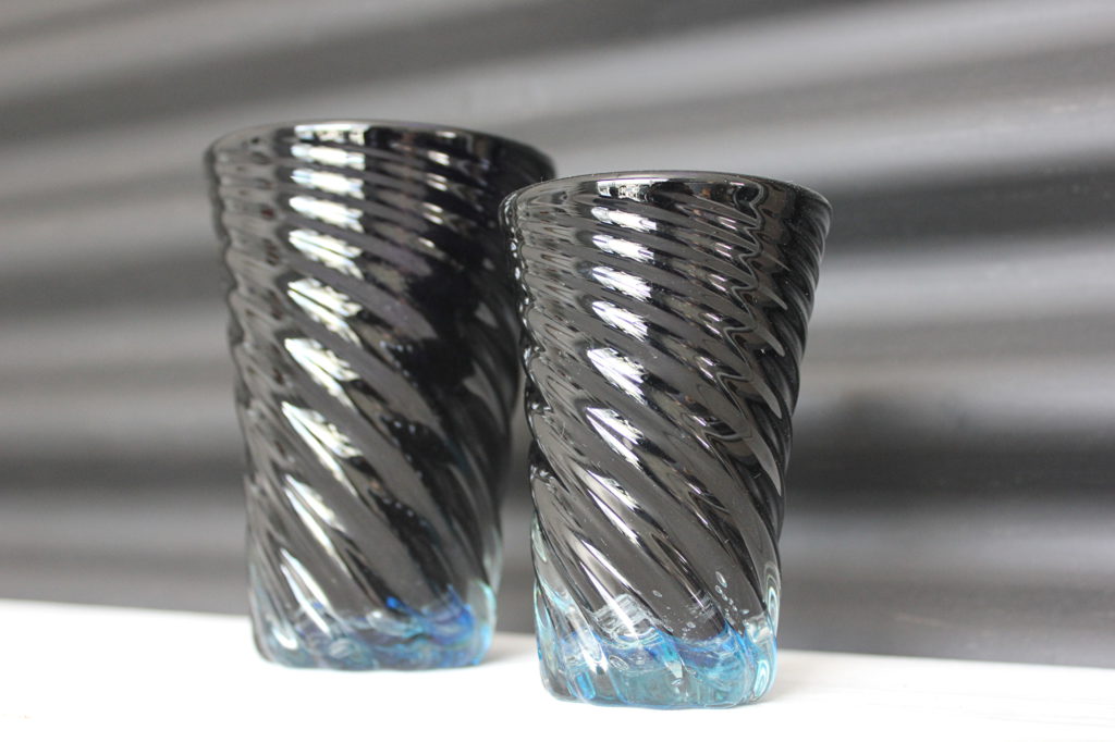 琉球ガラス　大型花瓶 琉球ガラスの海風 海想花瓶 青 オンラインストア 人気商品 手作り